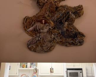 #10 - $180 - Angel artist composition paper Mache 38x28 approx.