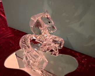 #143 - $50 - Swarovski crystal rearing stallion horse