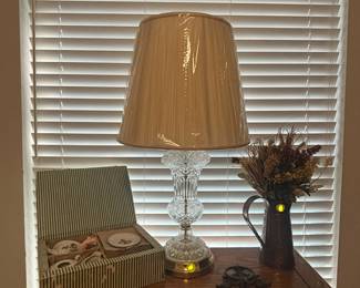 Beautiful crystal lamp