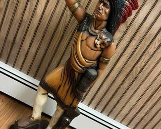 29 Cigar Store Indian Ceramic Sculpture Mexico