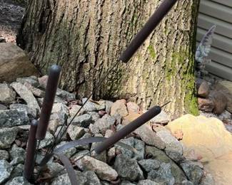 29 Vintage Brass Cattail Wind Chime