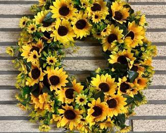 29 Faux Sunflower Wreath