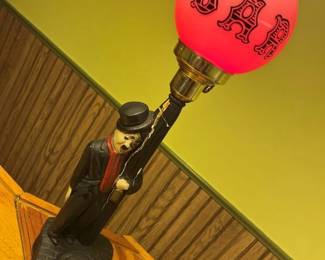 29 Charlie Chaplin Chalkware Hobo Bar Lamp