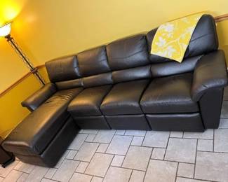 29 LaZBoy Leather Recliner Sectional