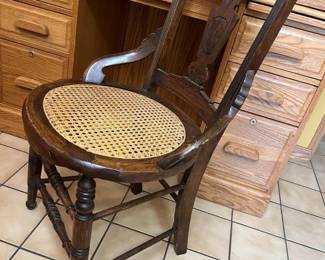29 Vintage Cane Accent Chair