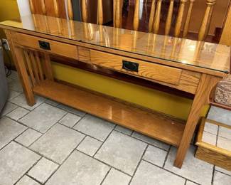29 Mission 2Drawer Console Table