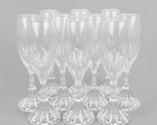 (10) Baccarat Massena Champagne Glasses