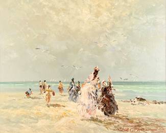Marie Charlot "Sentell #6" Oil on Canvas
