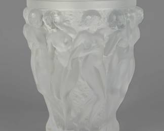 Large Lalique Bacchantes Vase