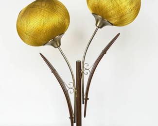 2-Light Mid Century Modern Table Lamp