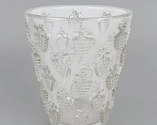 R. Lalique "Malaga" Glass Vase