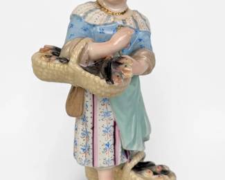 KPM 'Girl with Basket' Porcelain Figure