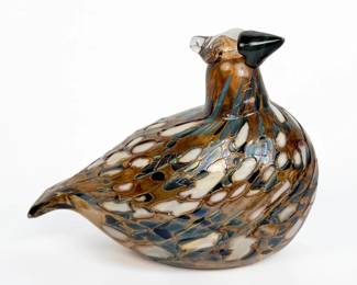 Iittala Toikka Ruffed Grouse Glass Bird