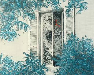 Yannick Ballif "Fenetre d'Ete" Aquatint