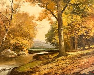 Robert Wood "Tranquility" Oil on Canvas