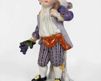 Meissen 'Boy With Grapes' Porcelain Figure