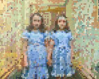Steven Lang "The Twins" Acrylic on Canvas