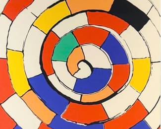 Alexander Calder "Spirals" Lithograph