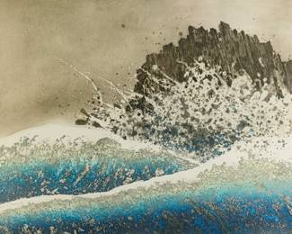 Yannick Ballif  "Vague" Aquatint