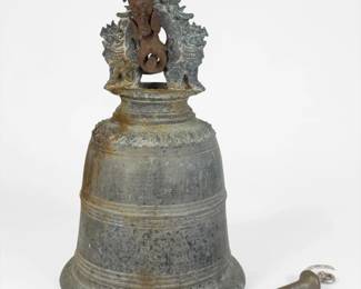 Antique Burmese Bronze Temple Bell
