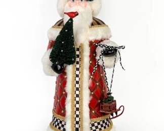MacKenzie Childs Designer Santa Claus Figure