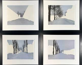 Suite of (4) Miroslaw Balka "A Crossroads in A." Lithographs