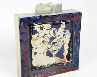 Gilbert Portanier 'Abstract Shapes' Ceramic Vase (F)