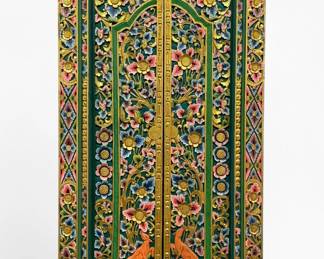 Hand-Carved & Painted Balinese Temple Door