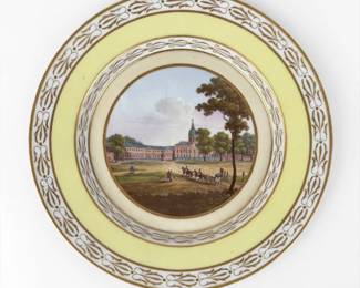 19th Century KPM Style Charlottenburg Plate