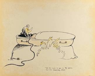 Dr Seuss "Oh, I'd Love to Go to the Party" Serigraph