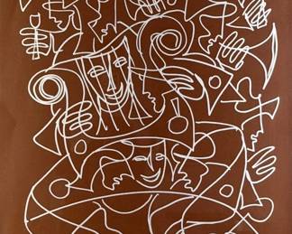 Anatole Krasnyansky Silver Ink Drawing
