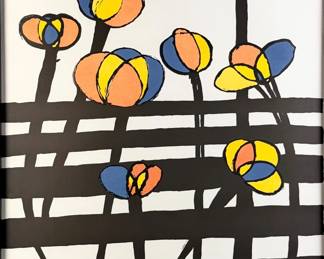 Alexander Calder "Flowers" Lithograph