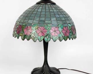 Attributed to Unique Art Glass & Metal Co. Table Lamp