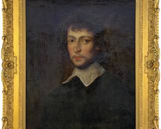 Attributed to Robert Walker "Portrait of Henry Ireton" Oil on Canvas