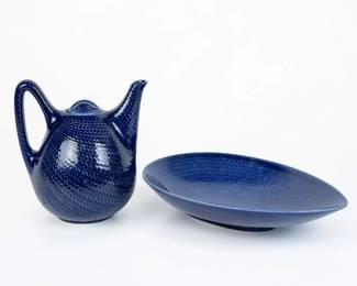 Hertha Bengtson For Rorstrand Porcelain Tea Pot & Dish