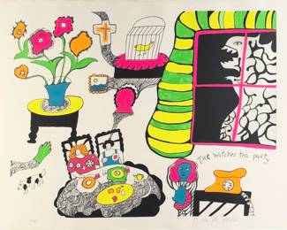 Niki de Saint Phalle "The Witches Tea Party" Serigraph