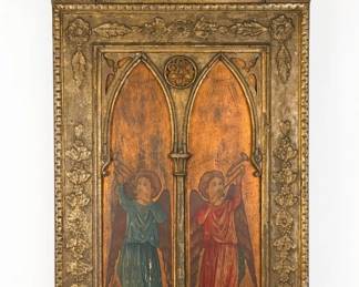 After Fra Angelico 19th Century Devotional Tabernacle Panel 