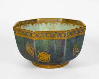Wedgwood Green Dragon Lustre Bowl 