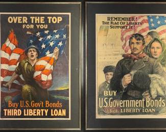 (2) WW1 'U.S. Government Bonds' Posters
