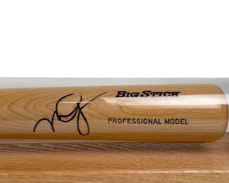Signed Mike Trout Rawlings Adirondack Big stick Baseball Bat