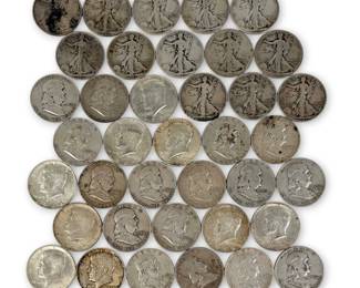 (38) Silver Half Dollars