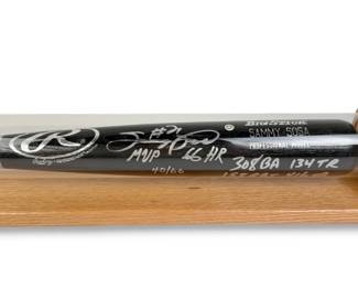 Signed Sammy Sosa Rawlings Big Stick Bat