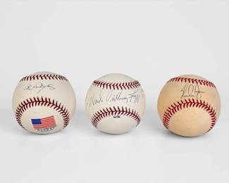 (3) Signed Baseballs Inc Roger Clemens (E)