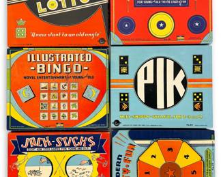 (6) Vintage Arthur Dritz Designed Games