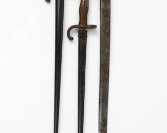 (3) 19th Century French Bayonets
