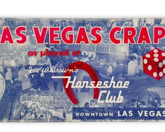 Vintage "Horseshoe Club Craps" Game