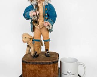 Leopold Lambert & Jumeau "Boy Playing Horn" Musical Automaton