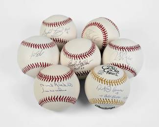 (7) Signed Major League Baseballs (C)