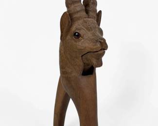 Black Forest Nutcracker with Goat Figure