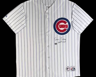 Signed Ernie Banks "Mr. Cub" Signed Cubs Baseball Jersey